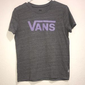 Grey and Purple Vans T shirt :)